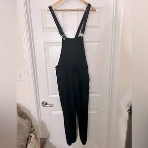 Black cotton overall set